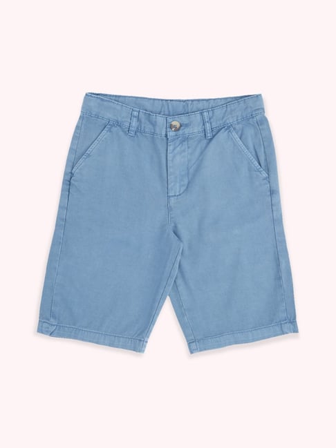 Pantaloons Junior Blue Cotton Regular Fit Shorts-picture-14