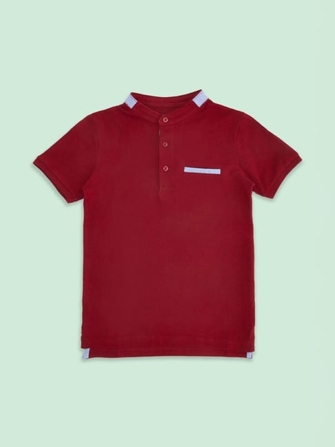 Pantaloons Junior Red Cotton Regular Fit T-Shirt-picture-15