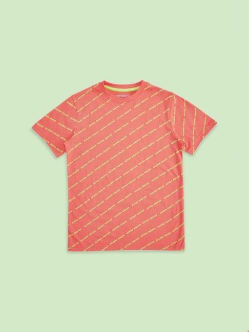 Pantaloons Junior Red Cotton Printed T-Shirt-picture-38