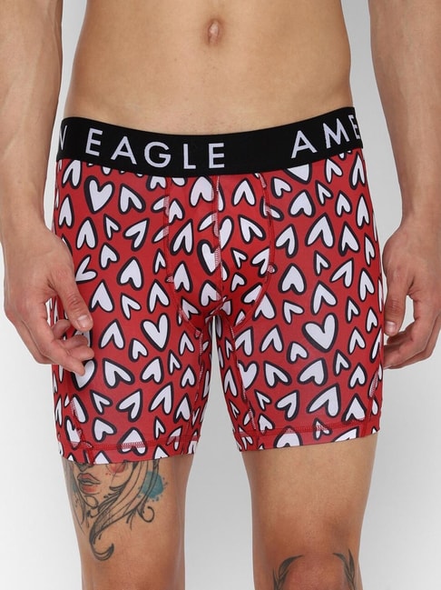 American Eagle Outfitters Red Regular Fit Printed Briefs