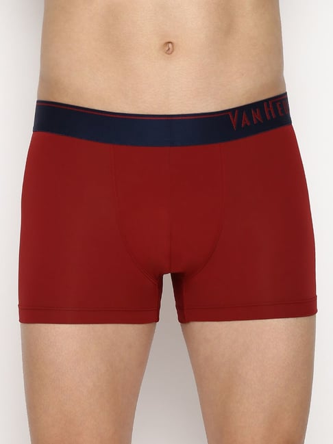 Buy Van Heusen Red Trunks for Men's Online Tata CLiQ