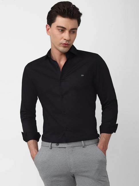 Peter england black on sale shirt