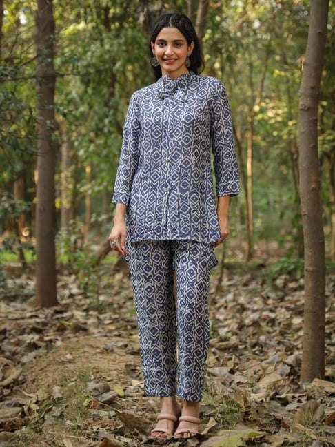 Dayflower Tunic  Pants Set  Khara Kapas