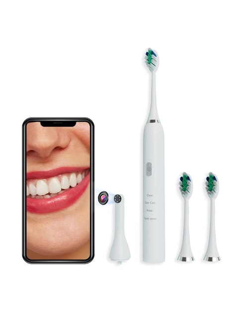 Lifelong LLDC108 Rechargeable Toothbrush with 1 Portable Camera (White)