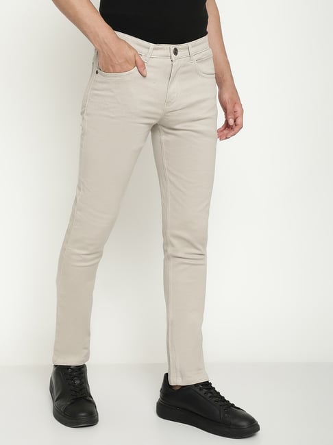Mens Cream Trousers  Chinos  Plain Front Trousers  Next Official Site