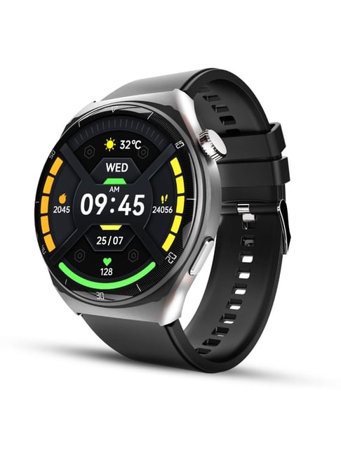 beatXP Vega X 1.43 Inch Amoled 466*466px Display One-tap Bt 5.2 Calling Smartwatch (Black Strap)