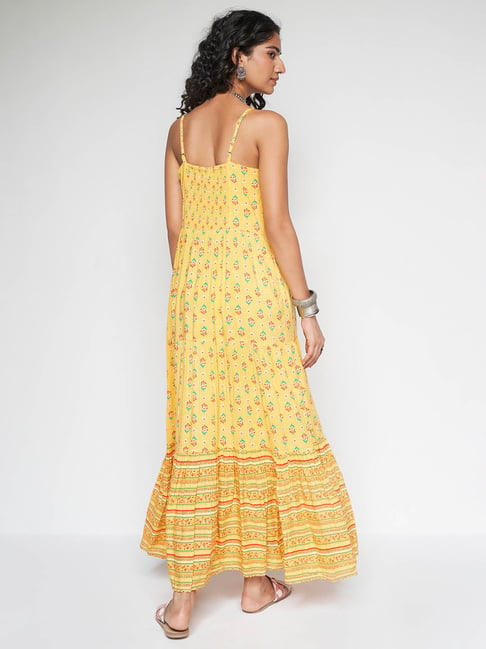 Global desi yellow dress best sale