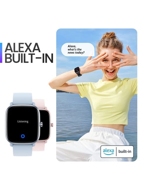 Amazfit GTS2 Mini (New Version) Smart Watch with Always-on AMOLED Display  (Breeze Blue)