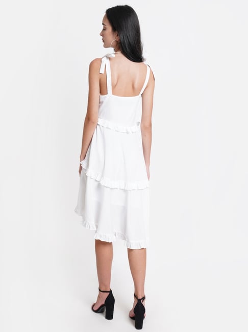 White hi fashion lo dress