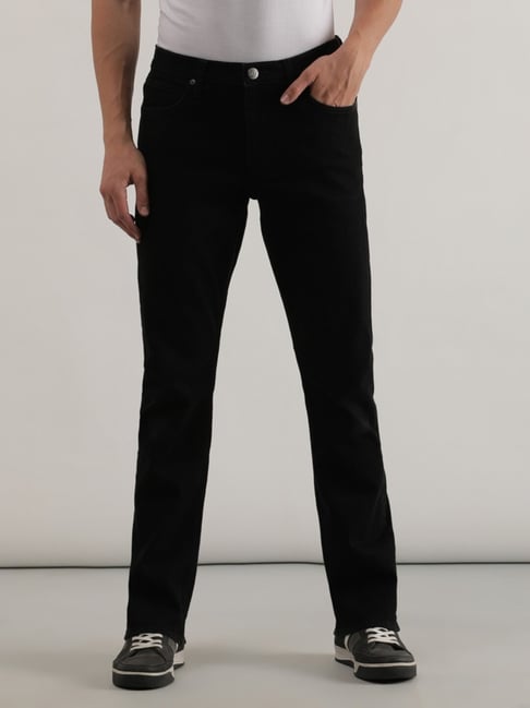 Lee Black Cotton Regular Fit Jeans