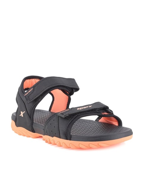 Sparx Men Ss 446 Black Orange Sandals 6628883htm - Buy Sparx Men Ss 446  Black Orange Sandals 6628883htm online in India