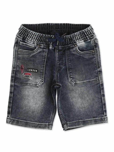 Pepe Jeans Boys Grey Solid Shorts
