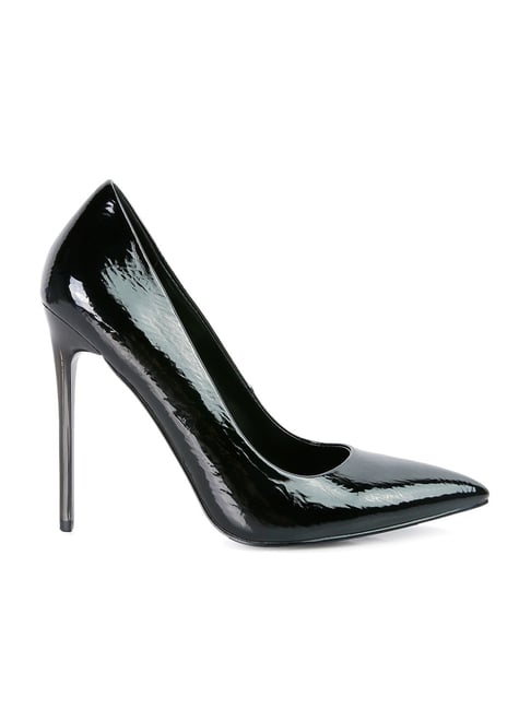 Classic Black Patent Stiletto Heels | Cinderella Shoes