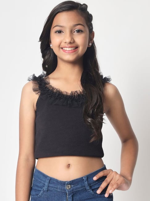 studiorasa Kids Black Embellished Top-picture-26