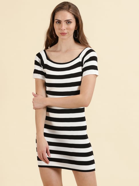 Striped bodycon outlet dress