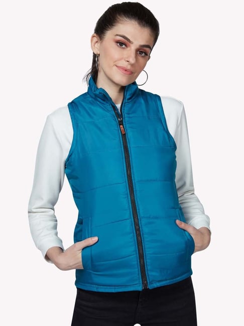 Buy Sleeveless Women Cotton Reversible Quilted Jacket – Fabric Bazaar