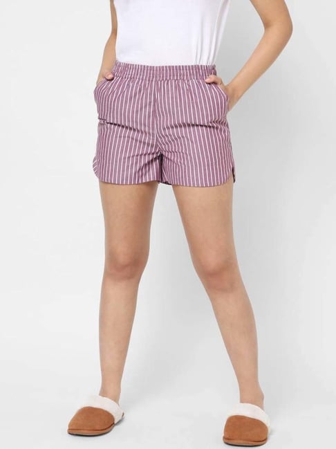 High Waist Stripes Shorts