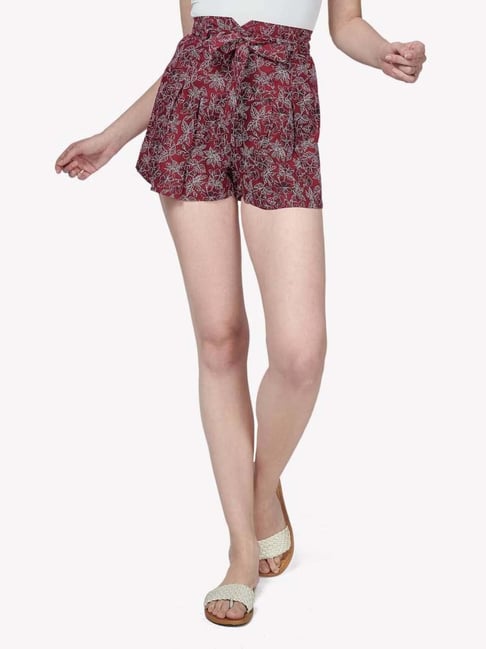 Floral Print Sports Shorts