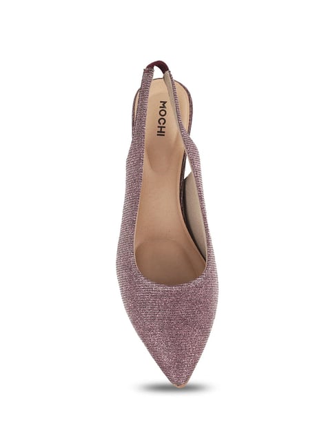 【BLACKPURPLE】23FW★ Mochi slingback Buy Mochi Women's Purple Sling Back Stilettos for Women at