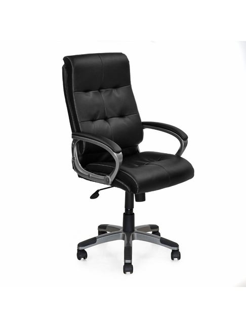 Buy Nilkamal Veneto Black Fabric High Back Office Chair with Arm