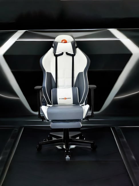 Buy Nilkamal Greta Gery White Leather Gaming Chair at Best Price