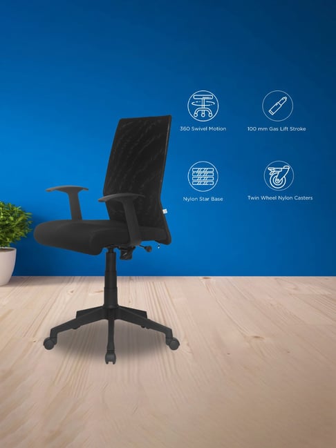 Buy Nilkamal Thames Fabric Mid Back Office Chair at Best Price