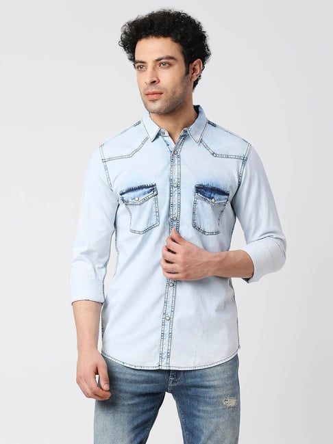 Pepe Jeans ICY Light Blue Regular Fit Shirt