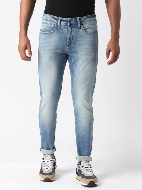 Pepe Jeans Chinox Light Blue Lightly Washed Super Skinny Fit Jeans-picture-37