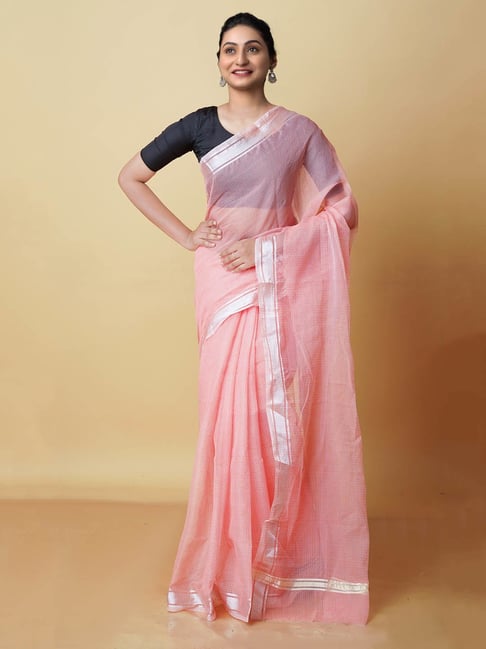 Pink Silk Cotton Saree