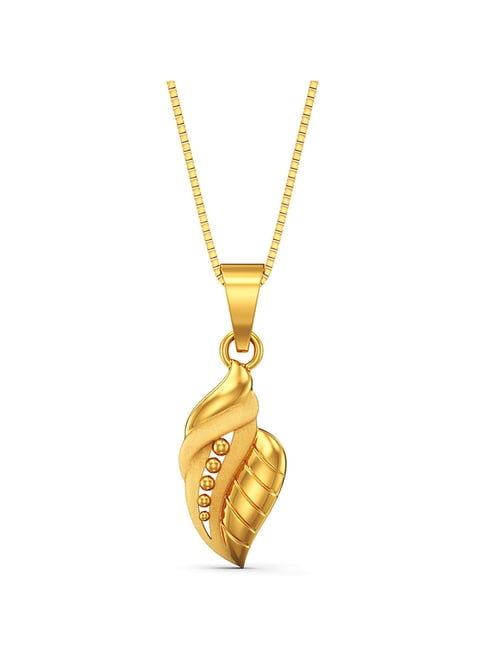 Joyalukkas Gold 22k Canna Leaf Inspired Casual Pendants for Women-picture-33