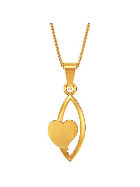 Heart shaped hot sale pendant tanishq