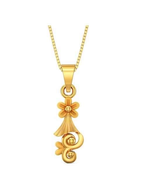 Joyalukkas Gold 22k Dnagling-Flower shaped Casual Pendants for Women-picture-15
