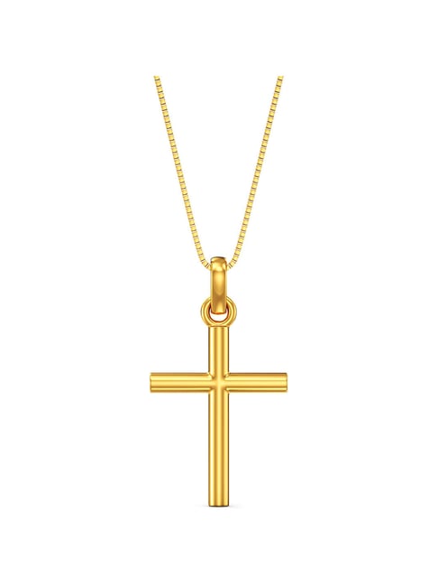 Buy Joyalukkas Gold 22k Divine Cross Casual Pendants for Women