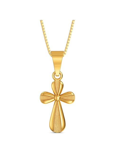 Joyalukkas Gold 22k Holy Cross Casual Pendants for Women-picture-12