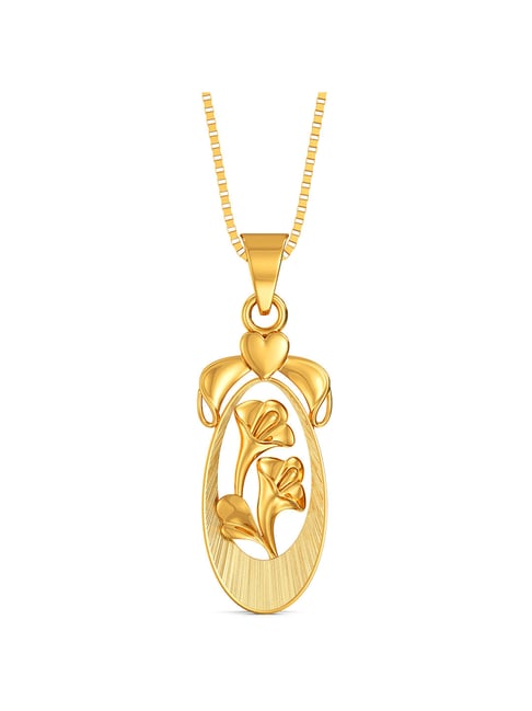 Joyalukkas Gold 22k Allamanda Flower inspired Casual Pendants for Women-picture-21