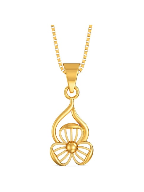 Joyalukkas Gold 22k Bloomed Flower Casual Pendants for Women-picture-33