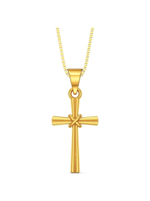 Joyalukkas Gold 22k Holy Cross Casual Pendants for Women-picture-25