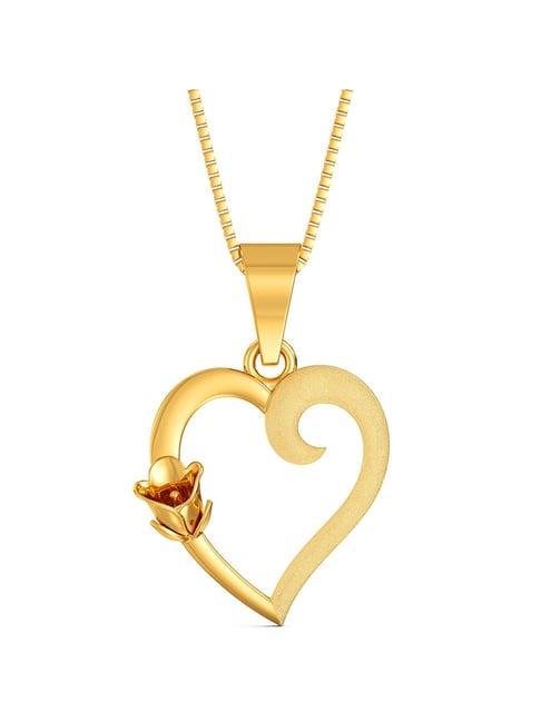 Joyalukkas Gold 22k Floral Love inspired Casual Pendants for Women-picture-20