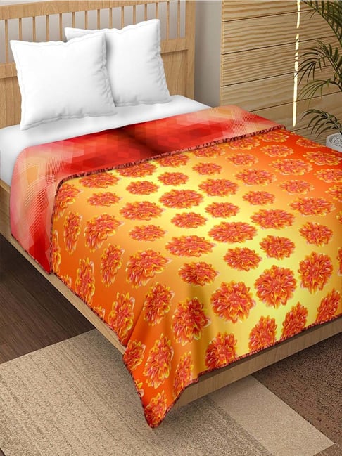 Bella Casa Breeze Collection Yellow & Red 150 GSM Double Reversible Dohar