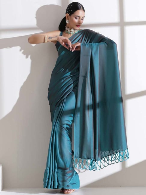 Silk_Satin_Saree_with_Blouse : Buy Silk_Satin_Saree_with_Blouse online in  India at Chhayamehrotra.in