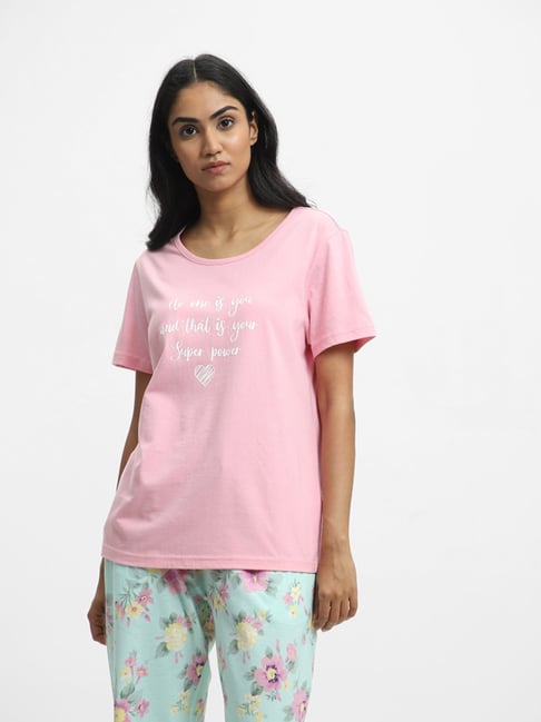 Wunderlove Sleepwear by Westside Candy Pink T-Shirt