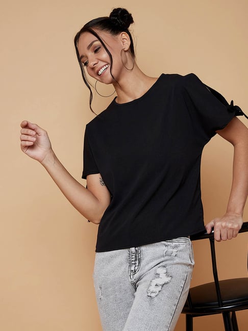 chimpaaanzee Chimpanzee Black Regular Fit Top-picture-22