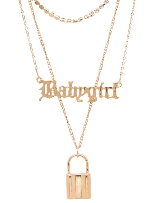 Gold Babygirl Baby Girl Chain Letter Necklace | eBay