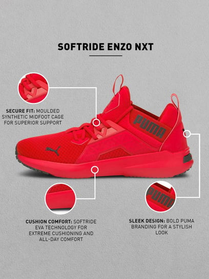 Zapatillas de running para hombre Softride Enzo NXT, red