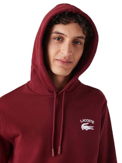 Burgundy hot sale lacoste hoodie