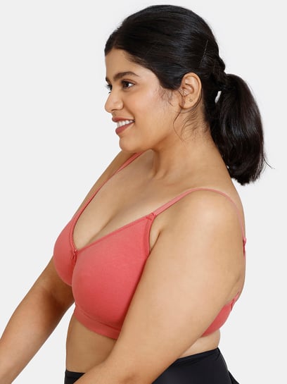 Zivame Rust Cotton Full Coverage Bra