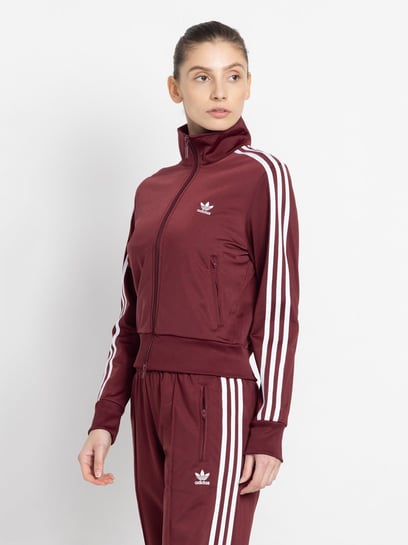 Maroon adidas tracksuit on sale womens