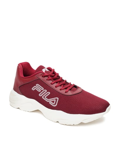 Fila on sale shoes maroon