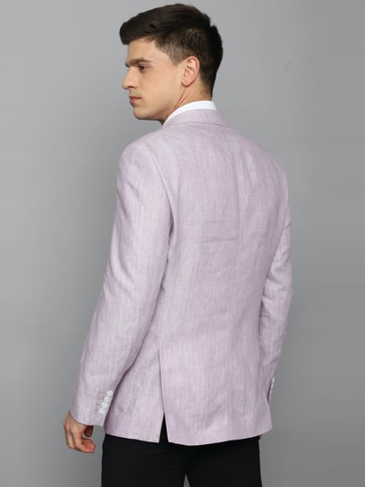 Purple hot sale linen blazer