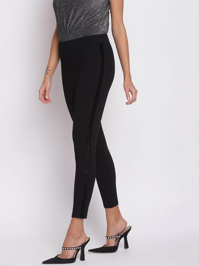 Buy online Black Cotton Blend Leggings from Capris & Leggings for Women by  The Blazze for ₹329 at 59% off | 2024 Limeroad.com